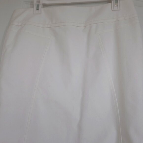 Club Monaco white cotton pencil skirt size 10 - Picture 4 of 8